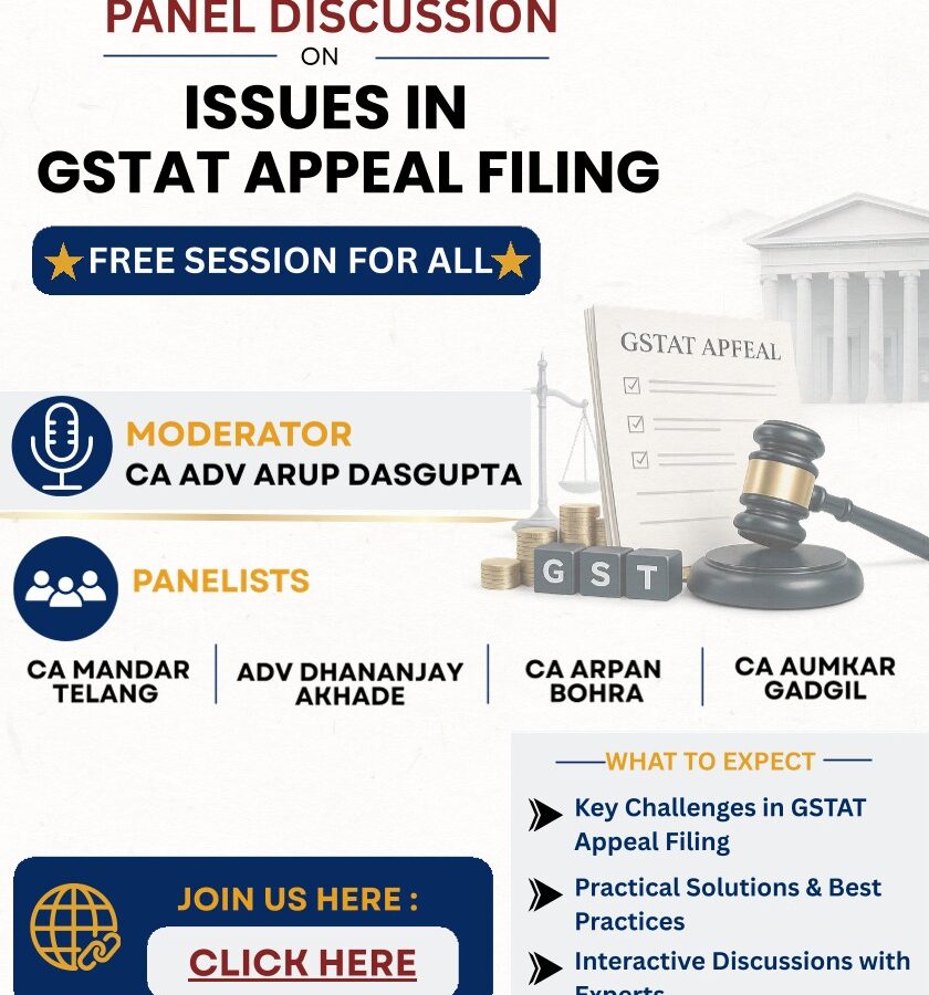 CGPI Panel Discussion: Issues in GSTAT Appeal Filing