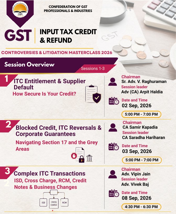 CGPI Masterclass 2026 programme, page 1